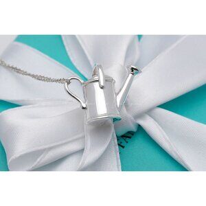 Rare Tiffany & Co. Watering Can Gardening Necklace Vintage 24" Chain